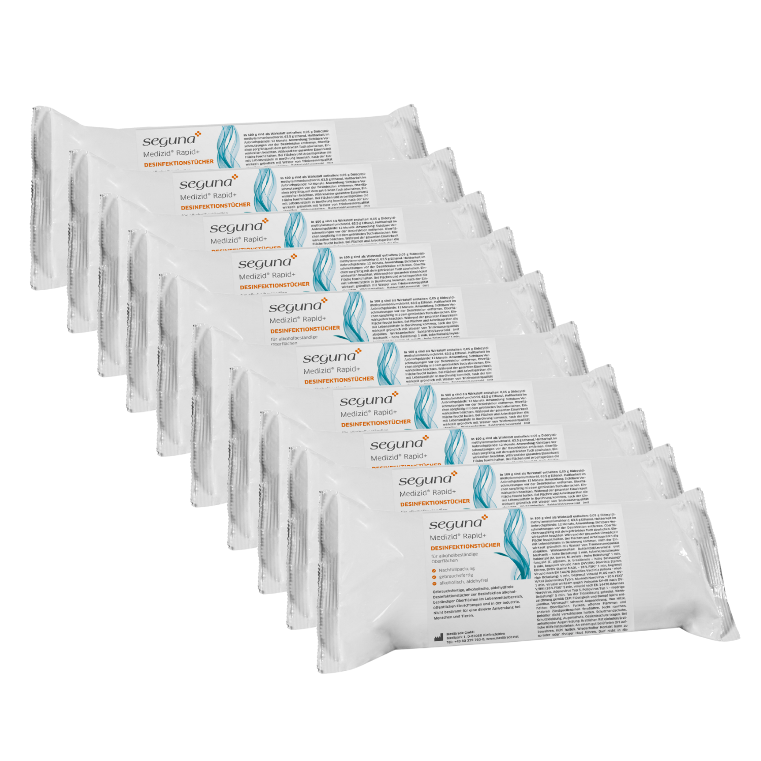 SEGUNA Medizid Rapid+ Nachfüllset, 10 Nachfüllpackungen