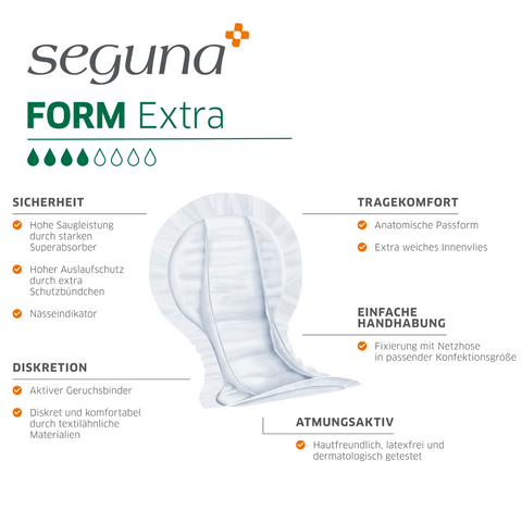 SEGUNA Form Extra, Eigenschaften