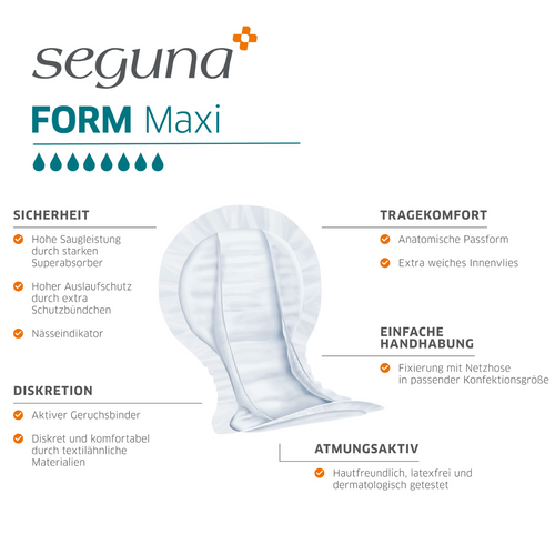 SEGUNA Form Maxi, Eigenschaften