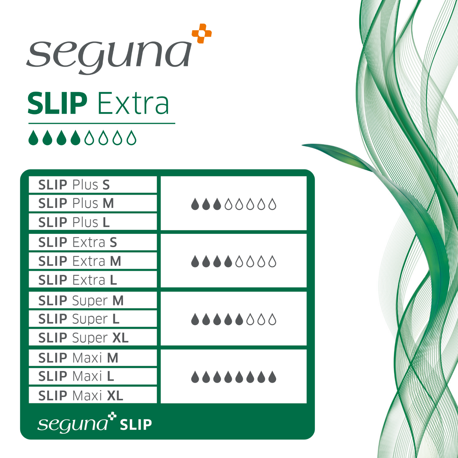 SEGUNA Slip Extra, Saugleistung