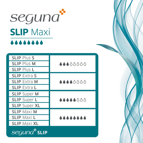 SEGUNA Slip Maxi, Saugleistung