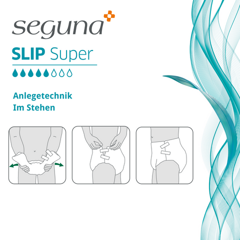 SEGUNA Slip Super, Anlegetechnik Stehen