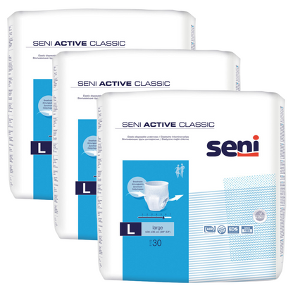 Seni Active Normal, Größe: L, Sparpaket (8 x 10 Stück)