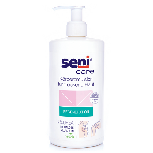 Seni Care Körperemulsion für trockene Haut 4% UREA, 500 ml, Produktbild