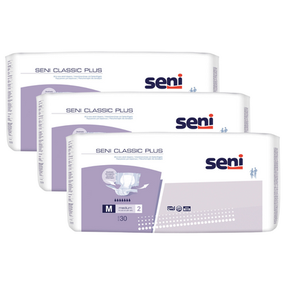 Seni Classic Plus, Größe: M, Sparpaket (3 x 30 Stück)