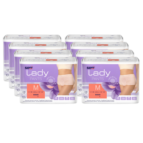 Seni Lady Pants, Größe: M, Sparpaket 8 x 10 Stück