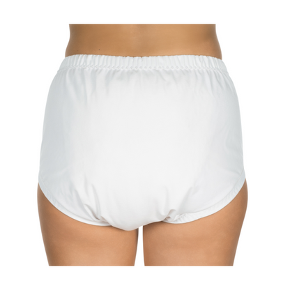 suprima Baumwoll/PU-Slip knöpfbar (1269), Sicherheitsslip Rückansicht
