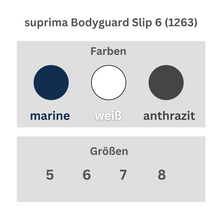 suprima Bodyguard Slip 6 (1263), Sicherheitsslip, Größentabelle