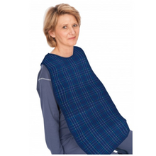 suprima Ess-Schürze Polyester karo blau (5577), Produktbild