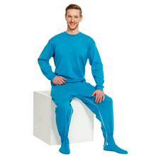 suprima Pflegeoverall mit Fußteil (4709), Pflegeoverall, Blau, Produktbild