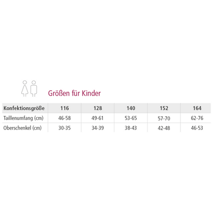 suprima Bademoden Sicherheitsslip für Kinder (1525), Sicherheitsslip, Größentabelle