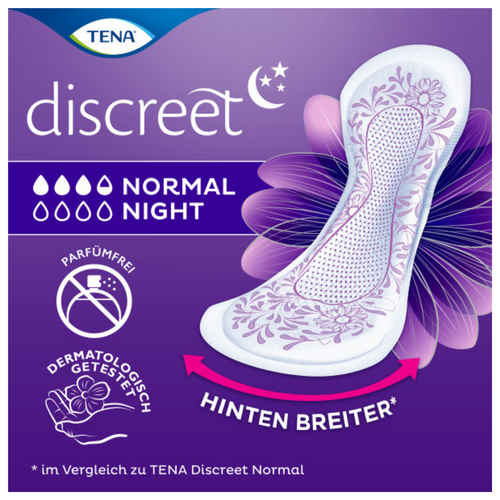 TENA Discreet Normal Night, Übersicht