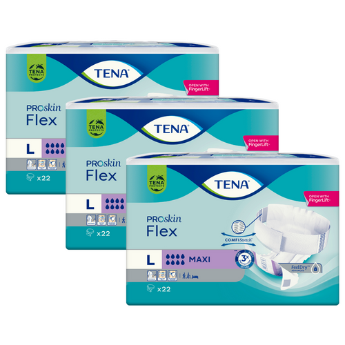 TENA Flex Maxi, Größe: L, Sparpaket (3 x 22 Stück)