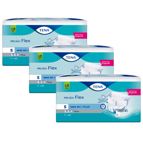 TENA Flex Plus, Größe: S, Sparpaket (3 x 30 Stück)