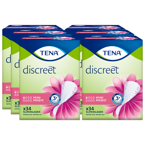 TENA Discreet Mini Magic, Sparpaket (6 x 34 Stück)