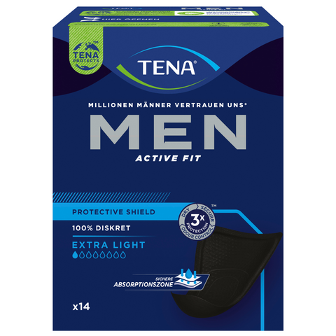 TENA Men Protective Shield Extra Light, Beutel 14 Stück
