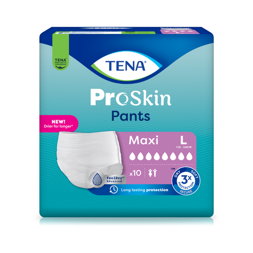 TENA Pro Skin Pants Maxi, Größe: L, Beutel 10 Stück