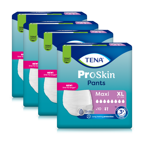 TENA Pro Skin Pants Maxi, Größe: XL, Sparpaket (4 x 10 Stück)