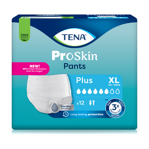 TENA Proskin Pants Plus, Größe: XL, Beutel 12 Stück 