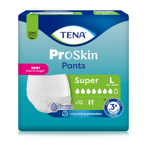 TENA Pro Skin Pants Super, Größe: L, Beutel 12 Stück