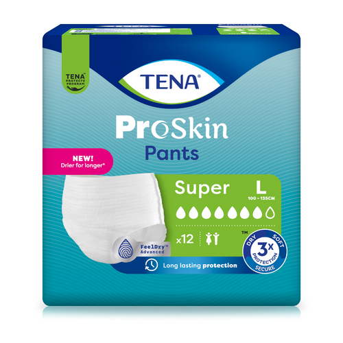 TENA Pro Skin Pants Super, Größe: L, Beutel 12 Stück