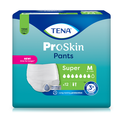 TENA Pro Skin Pants Super, Größe: M, Beutel 12 Stück