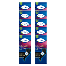 TENA Silhouette Normal Noir Slipeinlagen, Sparpaket (10 x 26 Stück)