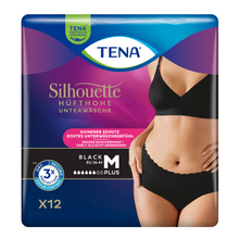 TENA Silhouette Plus Black, Größe: M, Beutel 12 Stück