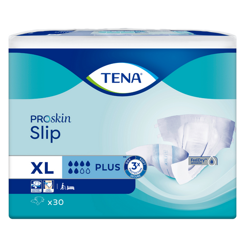 TENA Slip Plus, Größe: XL, Beutel 30 Stück