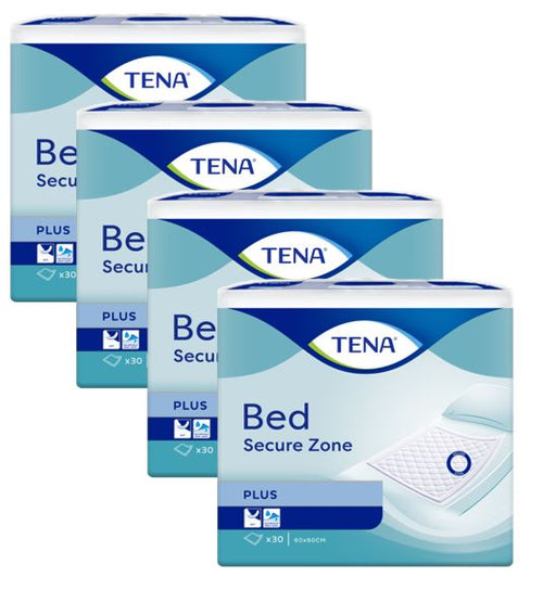 TENA Bed Plus, Größe: 60x90 cm, Sparpaket (4 x 30 Stück)