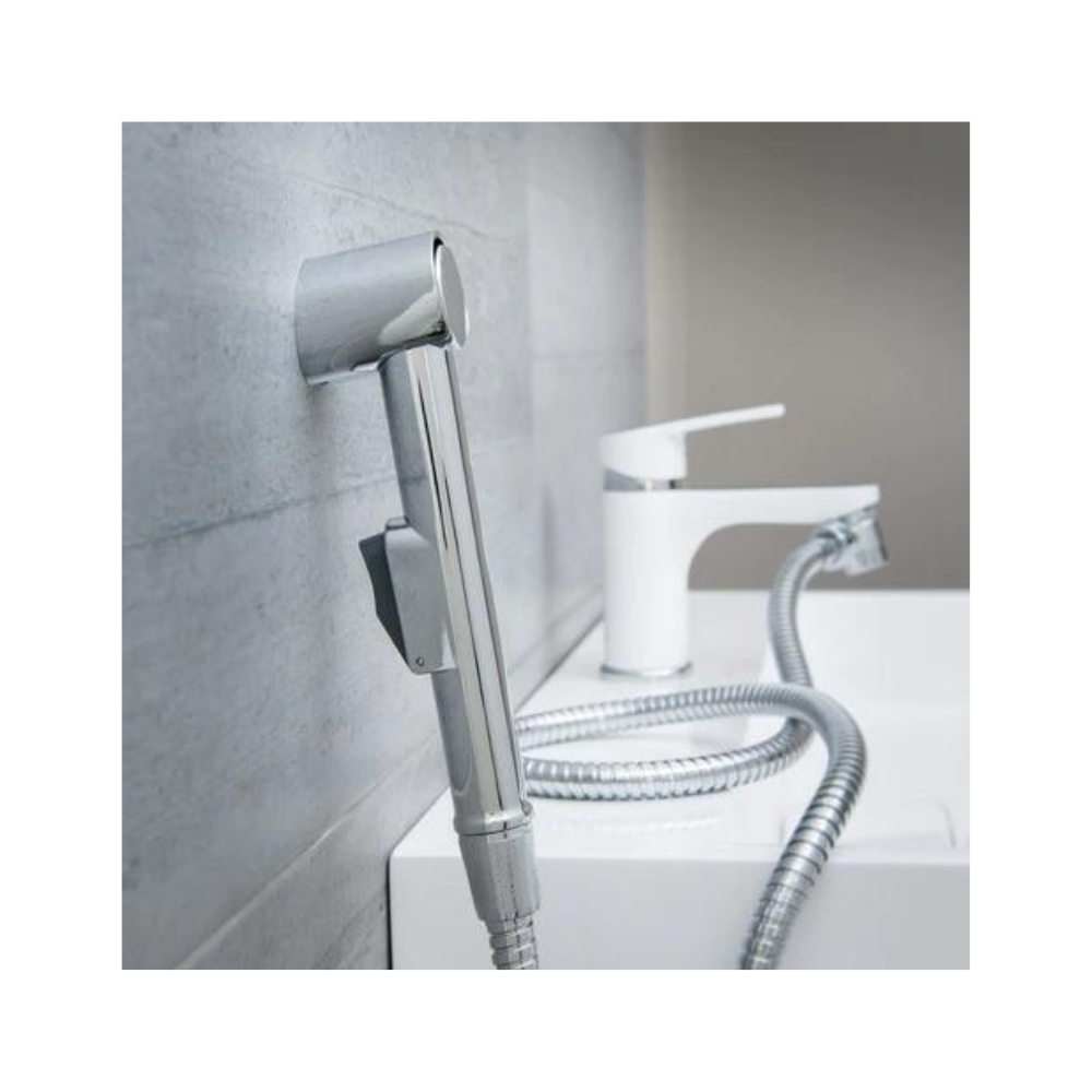 Waschbeckendusche mit Perlator, Wandhalterung