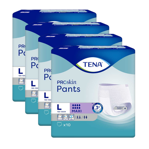 TENA Pants Maxi, Größe: L, Sparpaket (4 x 10 Stück)