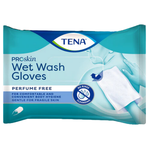 TENA WET Wash Glove parfümfrei, 8 Stück